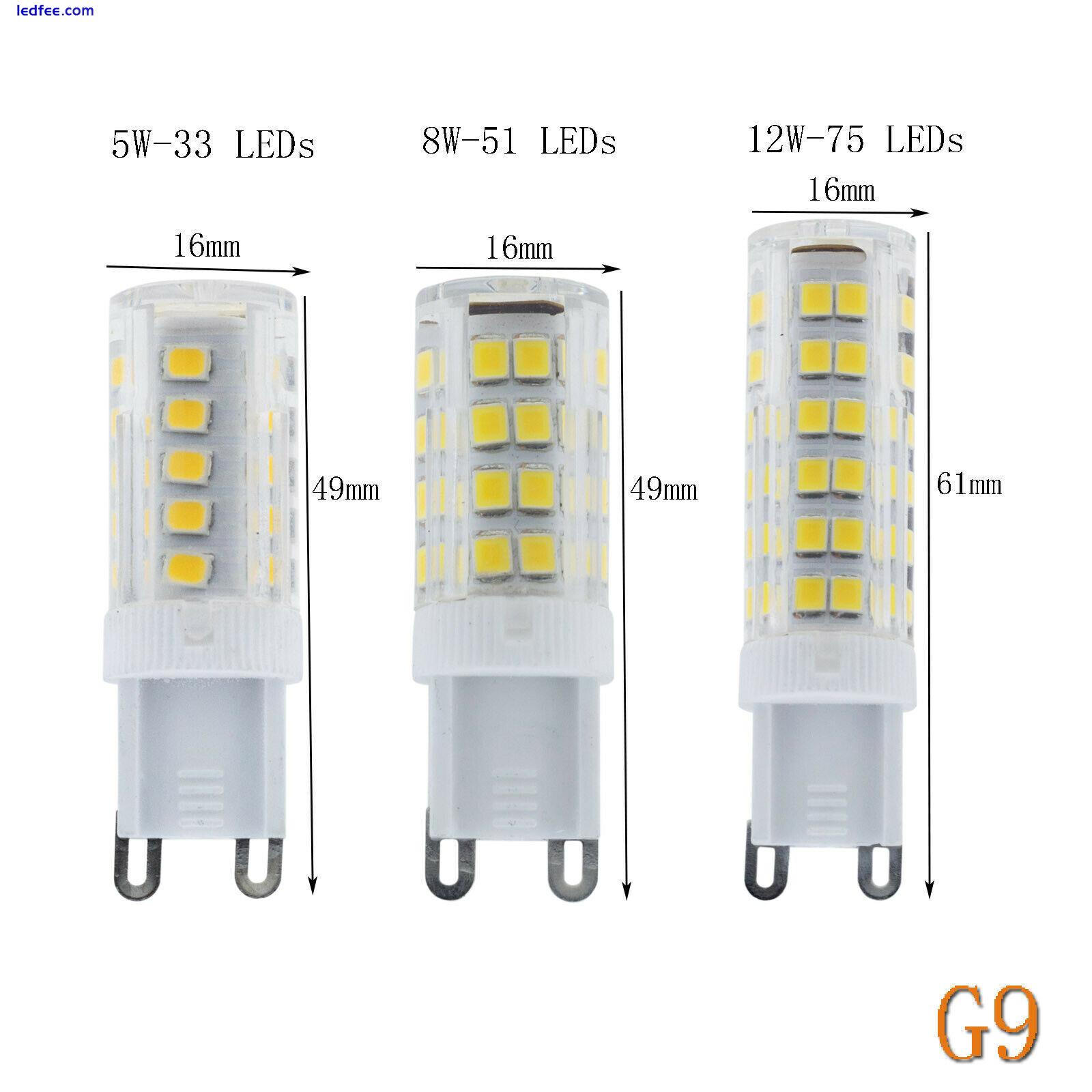 Mini G4 G9 Ceramics LED Light Bulb 5W 8W 12W 220V For Crystal chandelier Lamps 0 