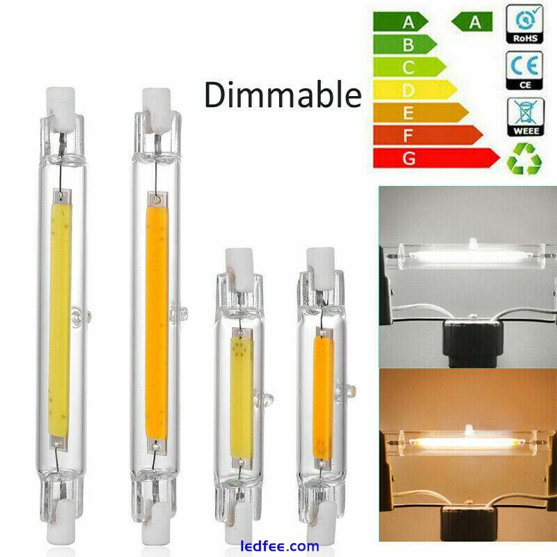 R7S LED Lamp COB 118mm 78mm 15-30W Dimmable Glass Replace Incandescent 110V/220V 0 