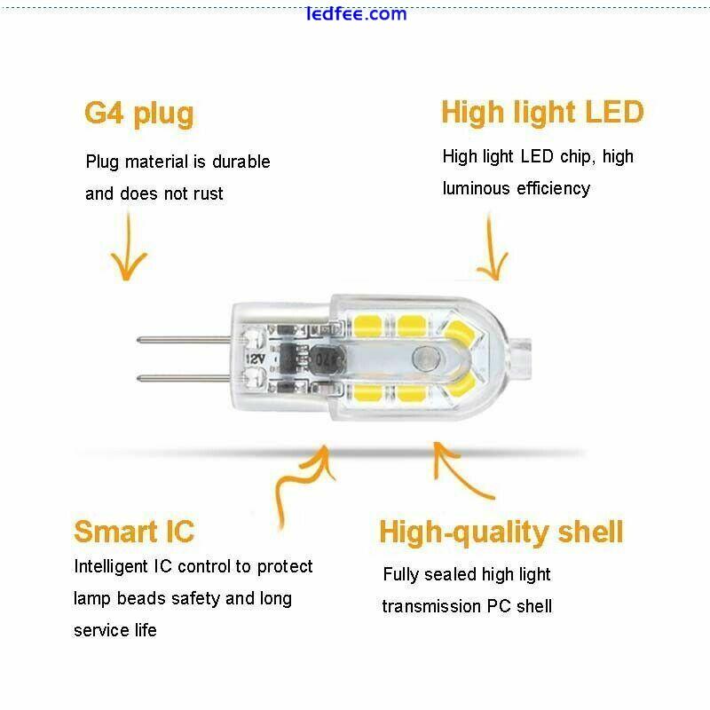 G4 LED 2W = 20W SMD Capsule Light Bulb 12V Corn Lamp Replace Eco Halogen Bulbs 3 