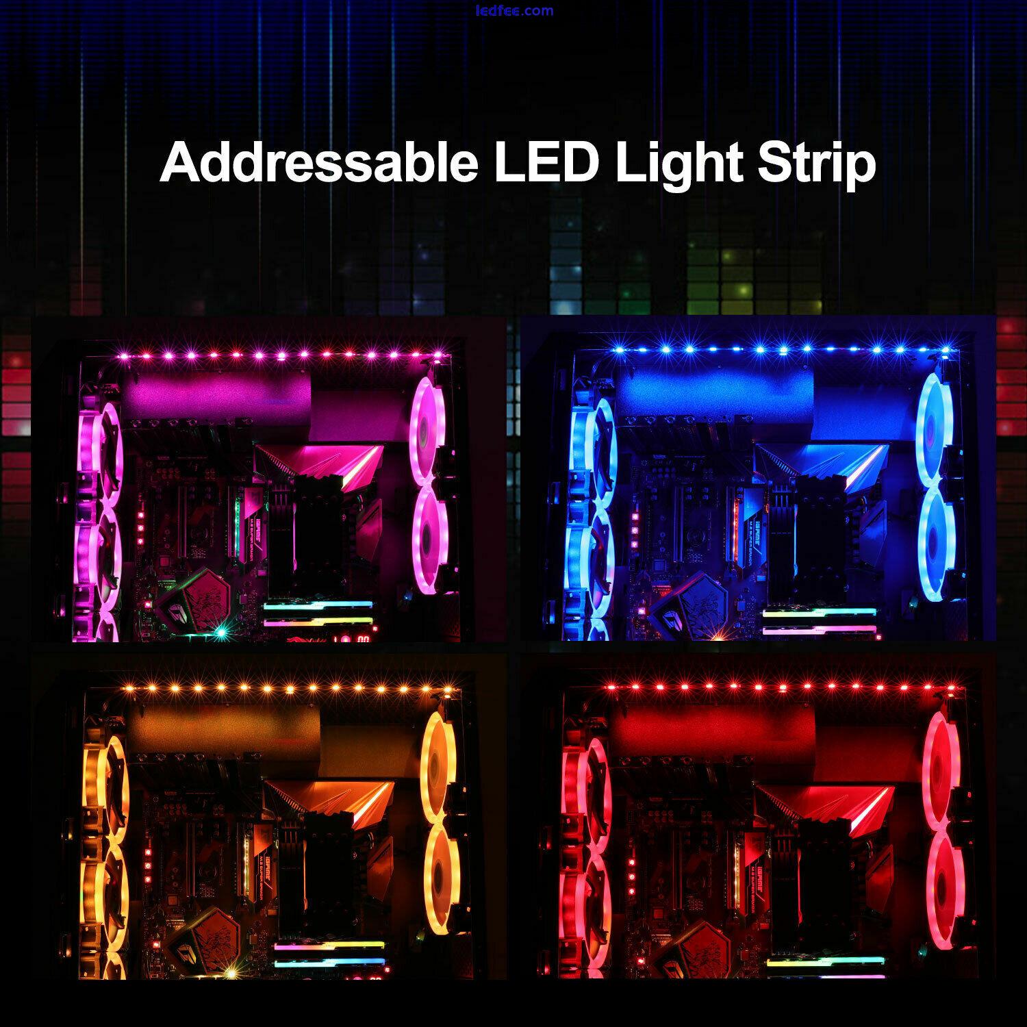 Led Strip kit Rainbow For PC Case 5v 3pin ARGB Header RGB Fusion MSI Mystic sata 2 