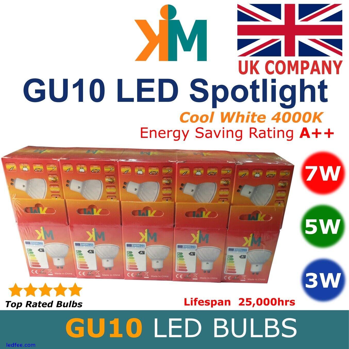 GU10 LED Bulbs 5W 7W LED Light Spot Light Down Light Cool White 4000K Energy A++ 2 