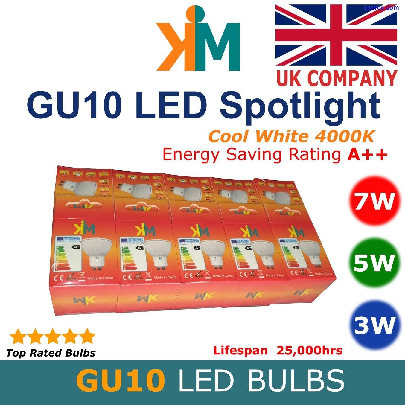 GU10 LED Bulbs 5W 7W LED Light Spot Light Down Light Cool White 4000K Energy A++ 3 