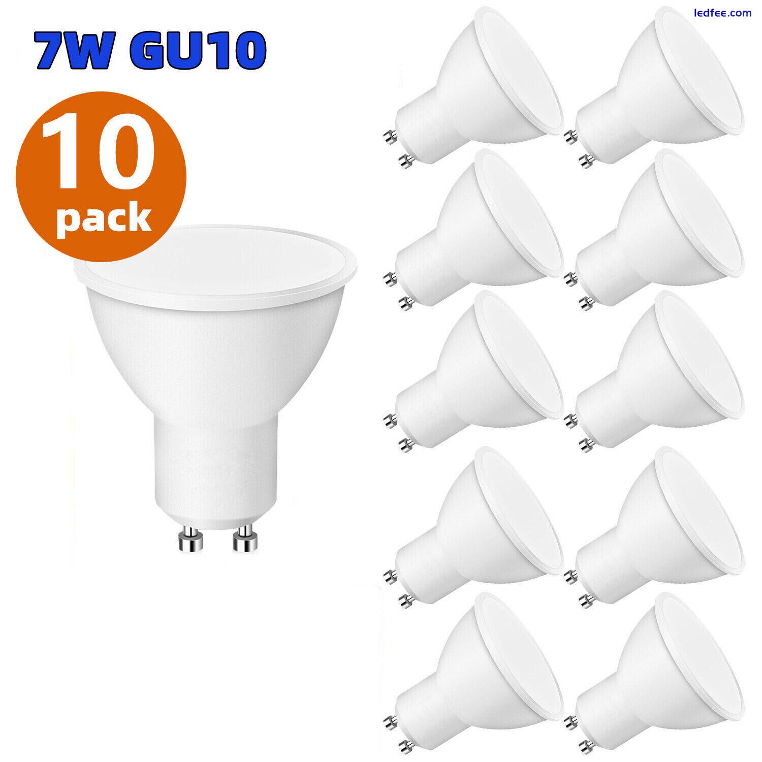 10X LED GU10 Light Bulbs 5W 7W Warm Cool Day White Spotlight Eneygy Saving 120° 2 