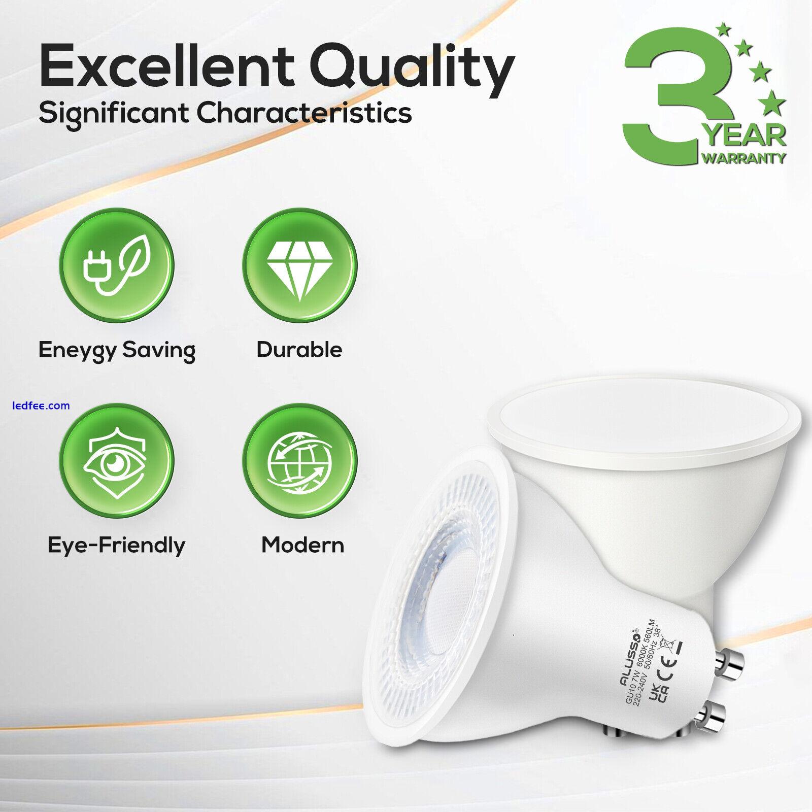 LED GU10 Light Bulbs 5W 7W Warm/Cool White Spotlight Eneygy Saving 38°/120° 3 