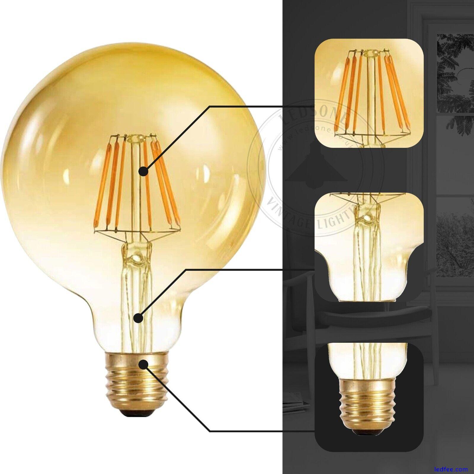 LED Bulbs Antique Edison Light Bulb Vintage Filament Dimmable Bulb E27 4W 8W 5 