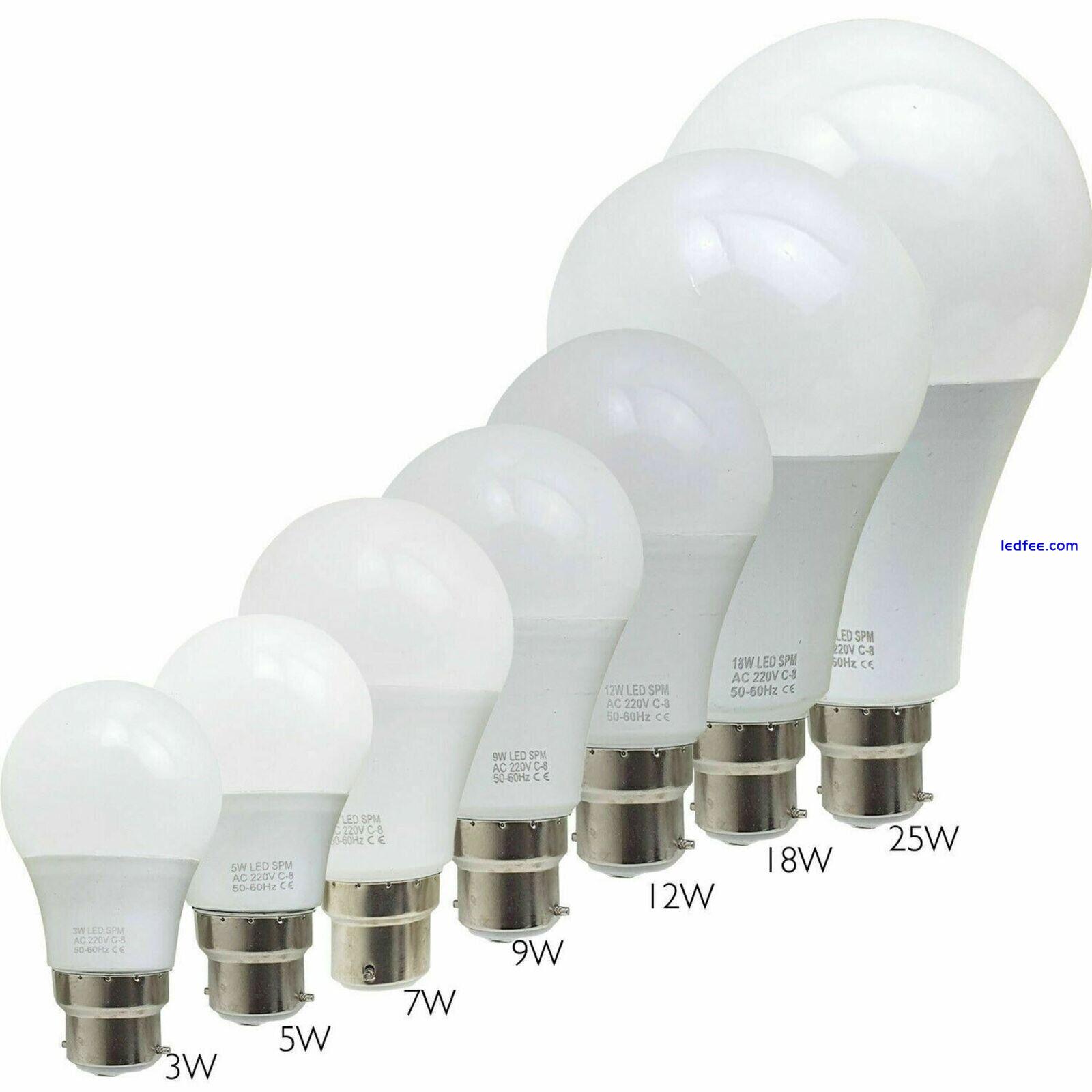 LED GLS LIGHT BULBS 3W-25w WARM/COOL WHITE BC/B22 ES/E27 Lamp Daylight 3 