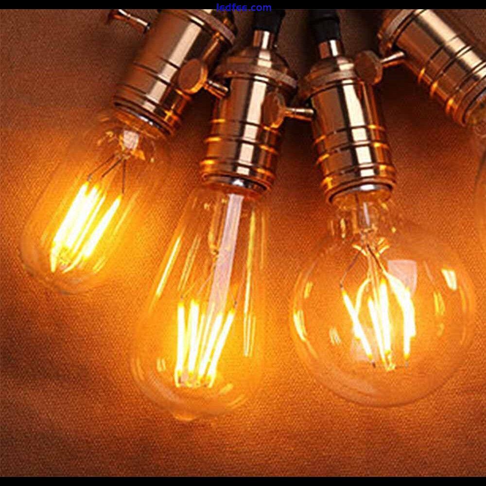 Antique Style Edison Vintage LED Light Bulbs A+Industrial Filament Lamp Bulb B22 4 