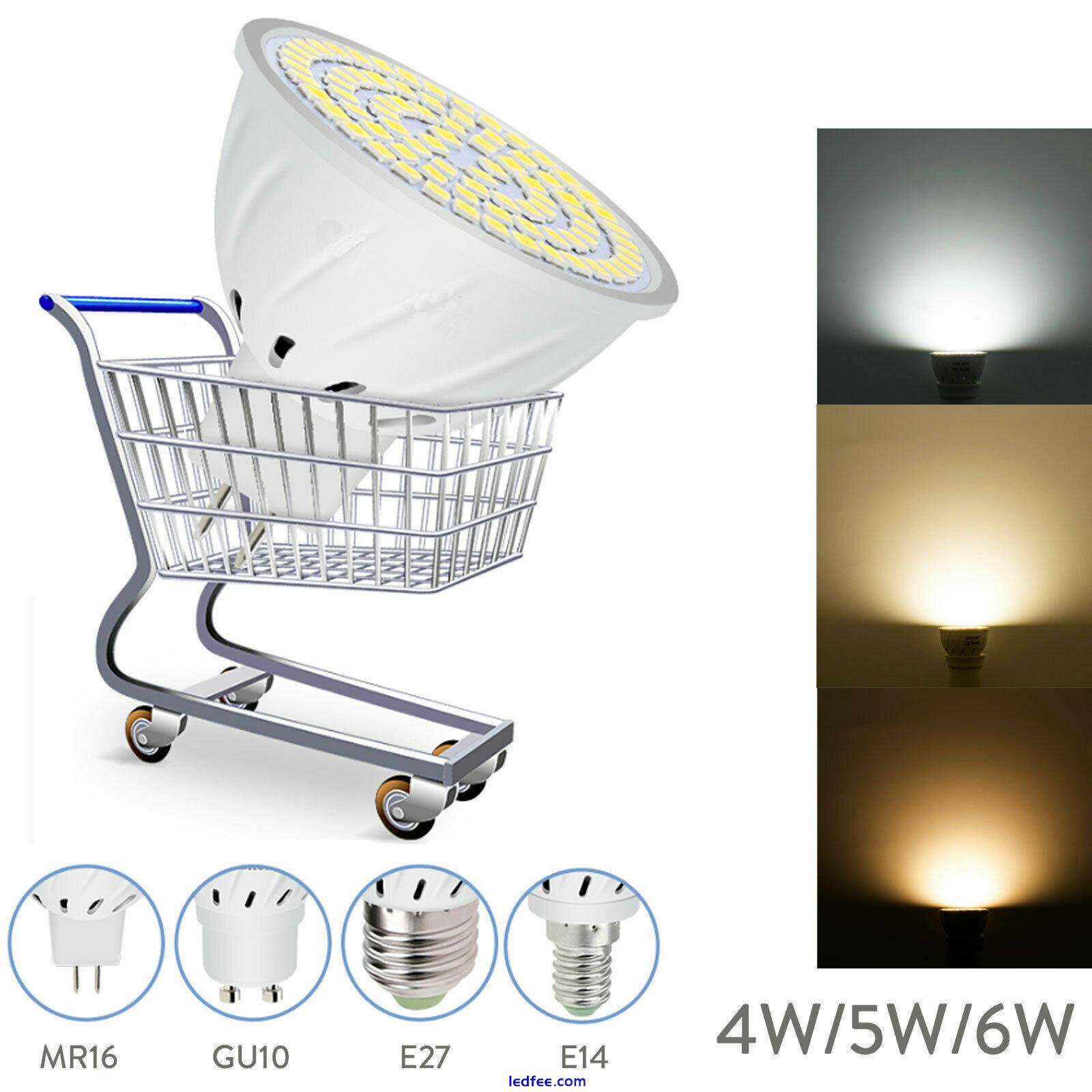 LED Spotlights 4W 5W 6W 230V SMD Bulbs GU10 MR16 White Spot Light Lamps for Home 1 