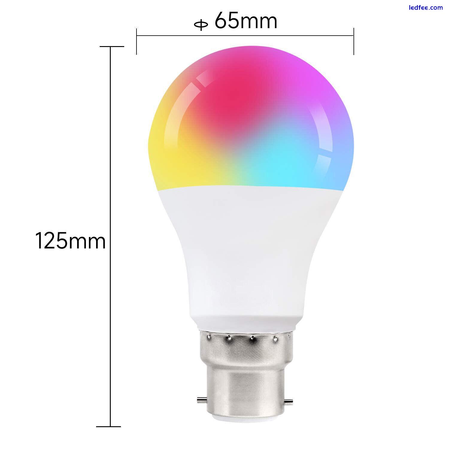 B22 E27 RGB Led Light Bulb 16 Colour Changing Remote Controlled Bayonet Lamp 10W 3 