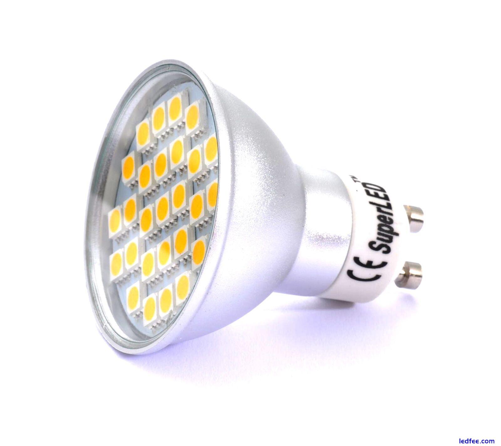 GU10 LED Dimmable & Non-Dimmable Spot Light Bulbs Warm White 5.5w 240V 460 Lumen 0 