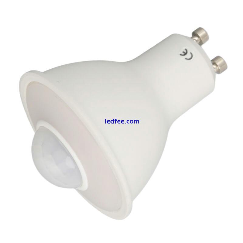 5W GU10 Human Induction Infrared Motion Sensor LED Bulb Indoor Lighting 5 