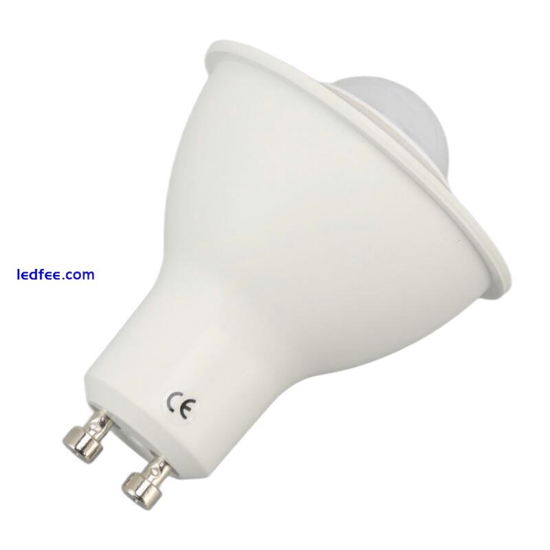 5W GU10 Human Induction Infrared Motion Sensor LED Bulb Indoor Lighting 4 