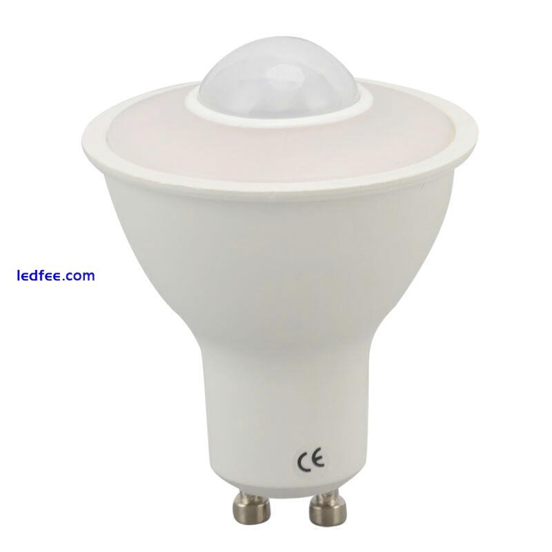5W GU10 Human Induction Infrared Motion Sensor LED Bulb Indoor Lighting 1 