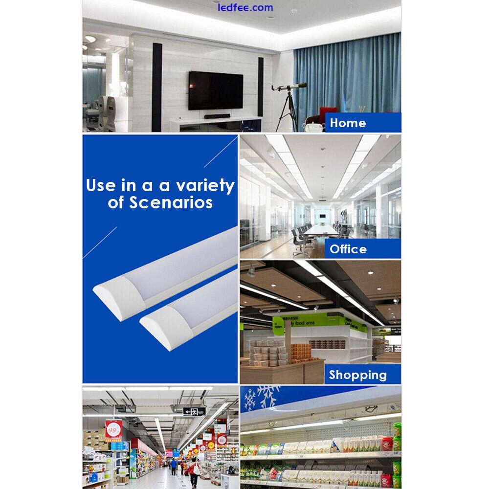 LED Batten Light Low Profile Ceiling Tube Light office 6500K 54W 2FT 4FT 5FT 6FT 1 