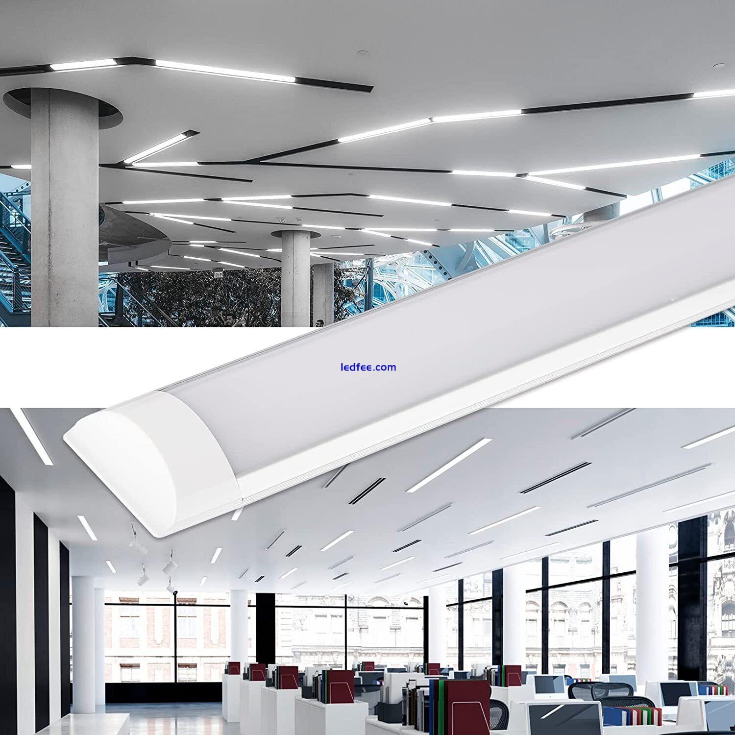 LED Batten Light Low Profile Ceiling Tube Light office 6500K 54W 2FT 4FT 5FT 6FT 3 