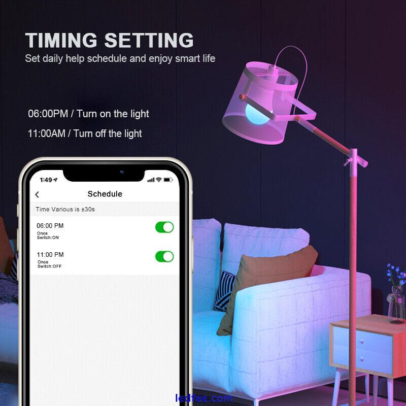 WiFi RGB Smart LED Light Bulb for Apps by iOS Android Amazon Alexa Google Home 4 