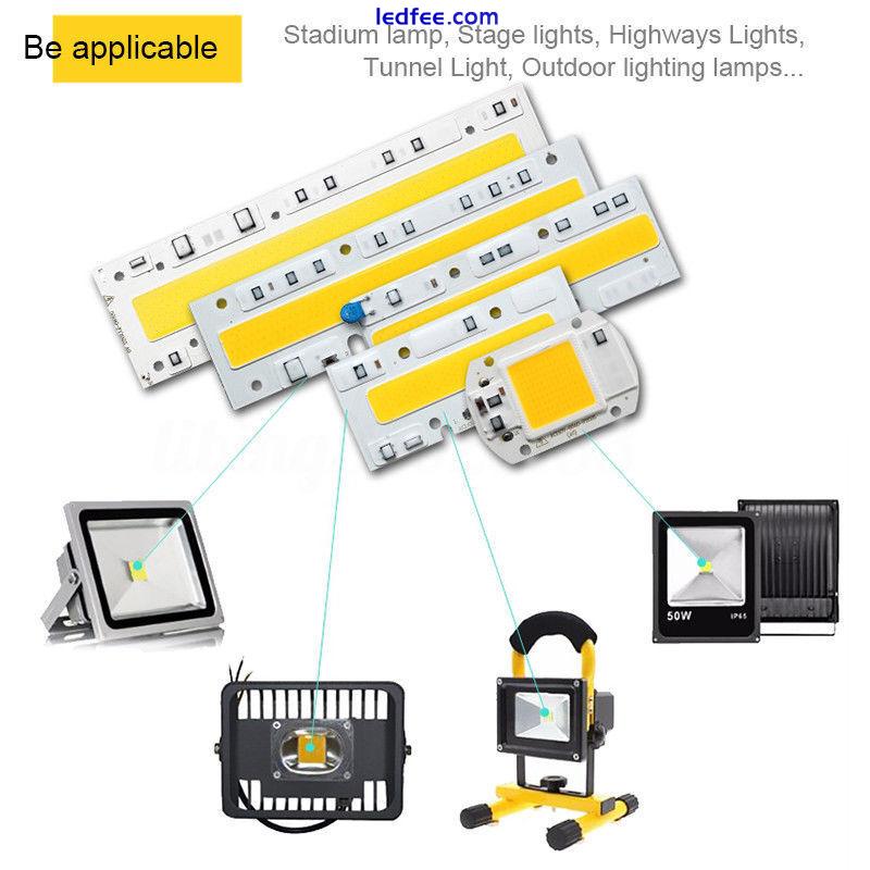 High Power COB LED Chip Bulb 20W 30W 50W 70W 100W 150W  Flood Light AC 220V 110V 5 