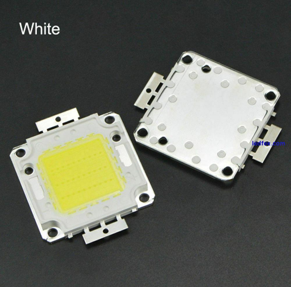 1W 3W 10W 20W 50W 100W 3V-36V High Power LED Lamp Light COB SMD Bulb Chip DIY 5 