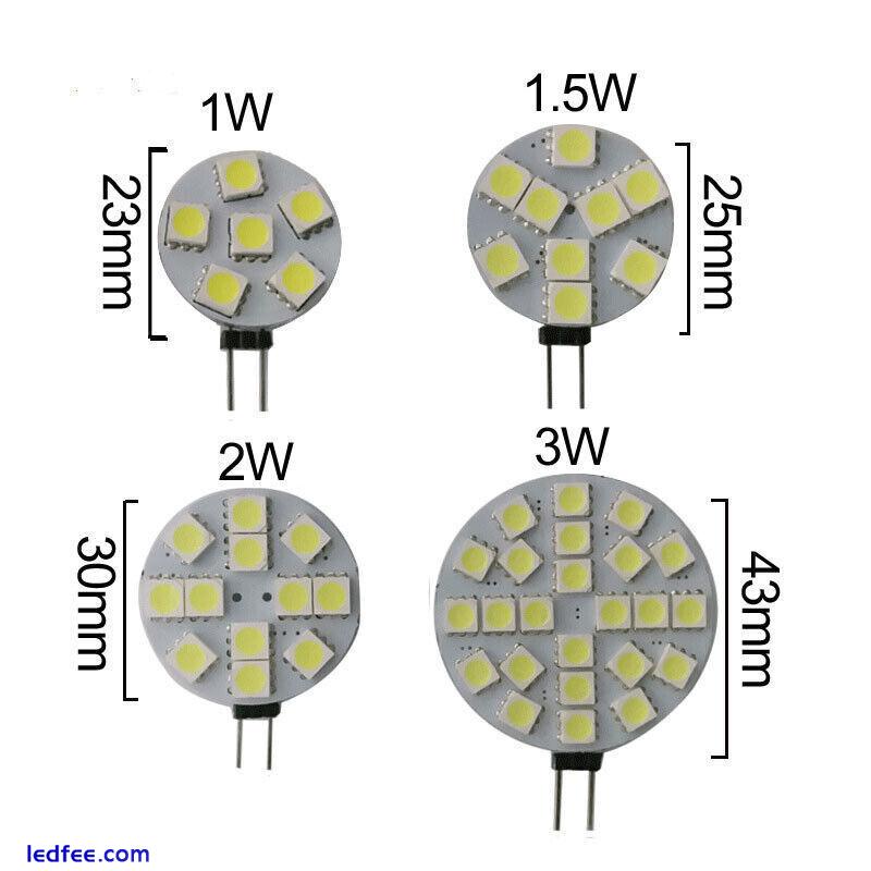 1-10 X LED  G4  Bulbs Lamps 1W 1.5W 2W 3W SMD light Cool White/Warm White DC 12V 0 
