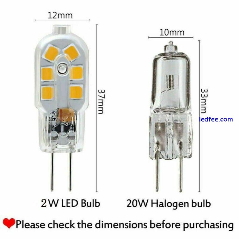 1-12x G4 LED 2W = 20W Capsule Light Bulb Corn Lamp 12V Replace Eco Halogen Bulbs 2 