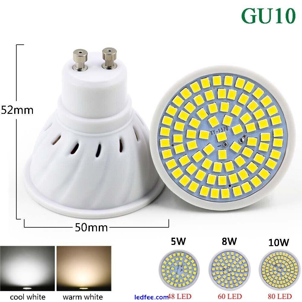 Led Lamp GU10 Bulb Full spectrum E27 E14 MR16 White 240V 5W 8W 10W Light SMD Cup 4 