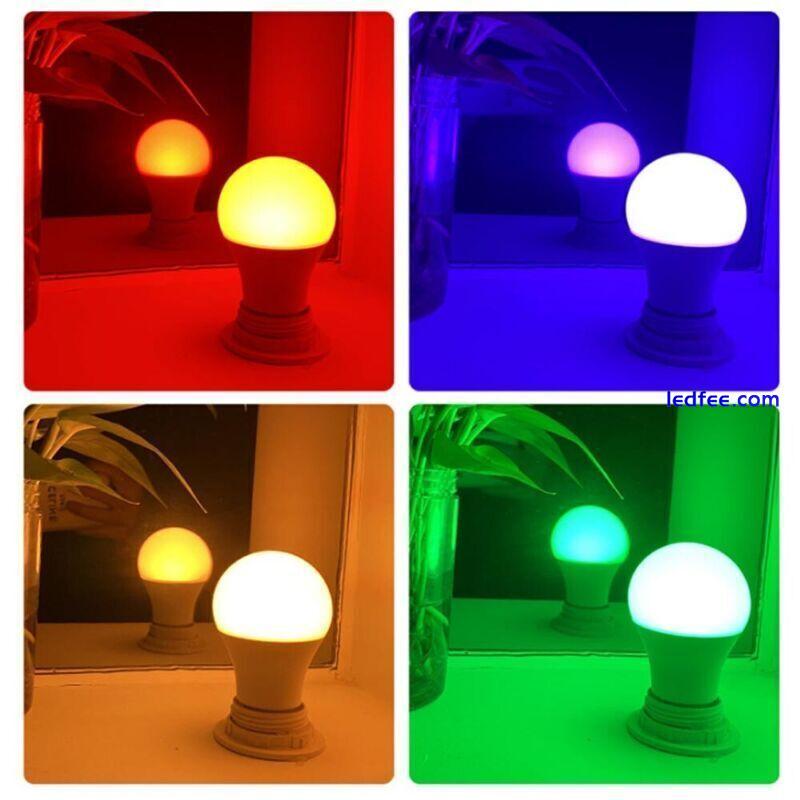 RGB E27 LED Bulb Light Lights 12-Colour Chang Remote Control Screw Lamp 7W -15W 1 