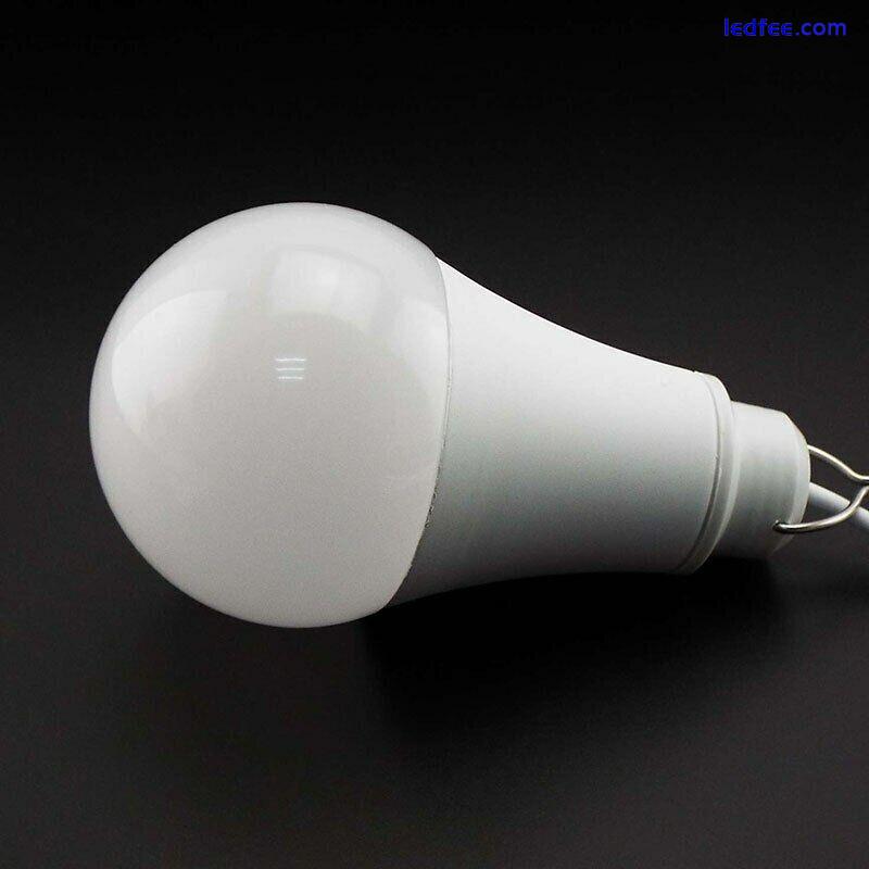 5V USB LED Energy Saving Bulb Light Camping Home Night Lamp with Hook Switch 3W 5 