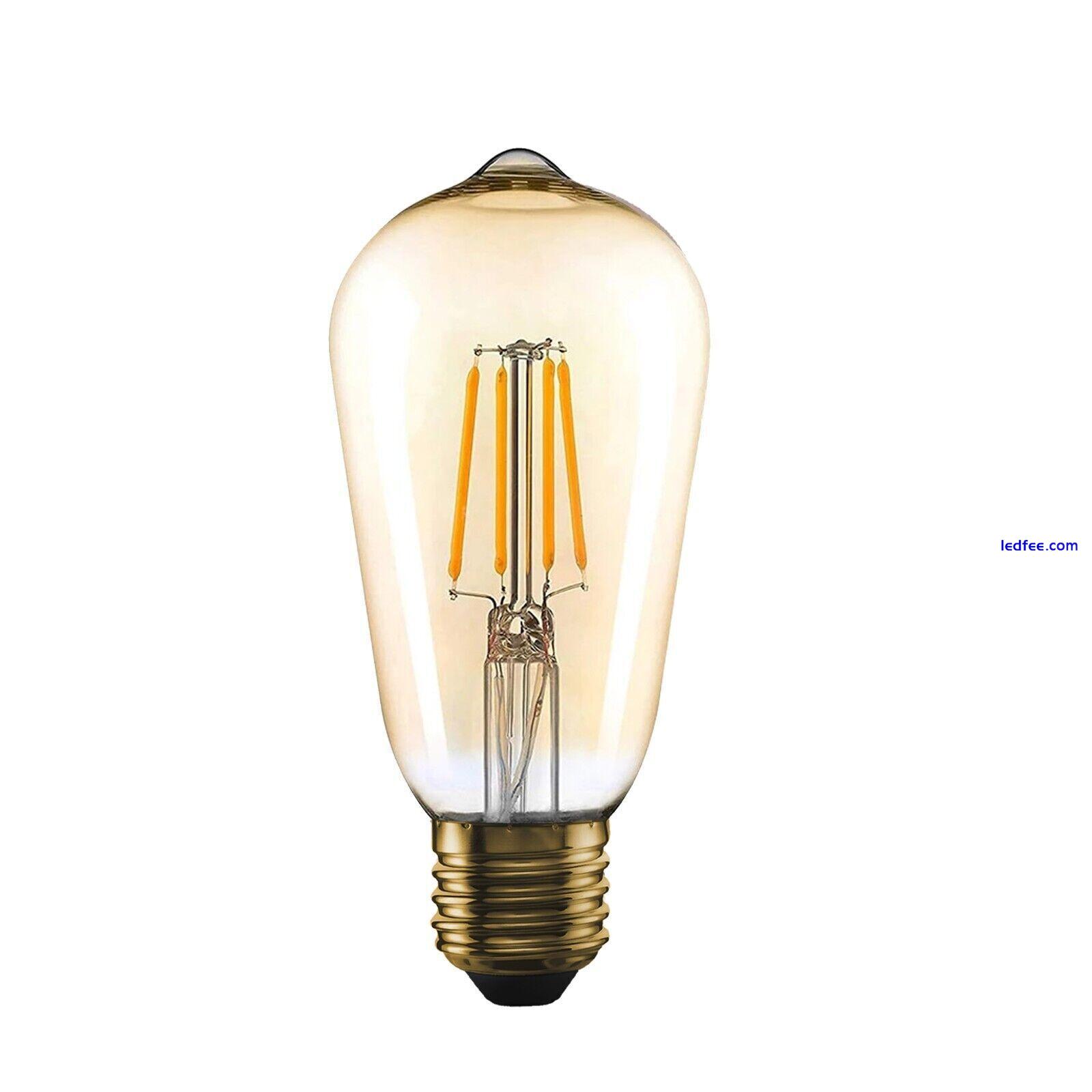 E27 Vintage Filament LED Edison Light Bulb Lamp Decorative ST64 Lightbulb 4W/8W 1 
