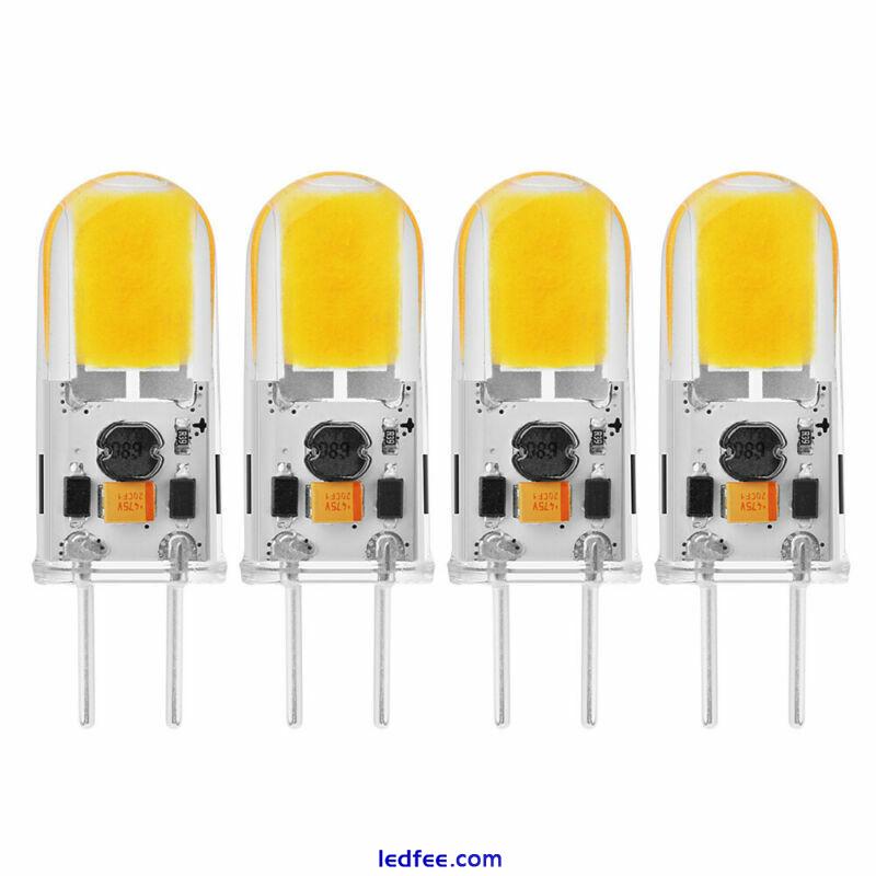 4er GY6.35 LED 5W COB Glühbirne  Dimmbar Stiftsockel Warmweiß  AC DC12V 0 