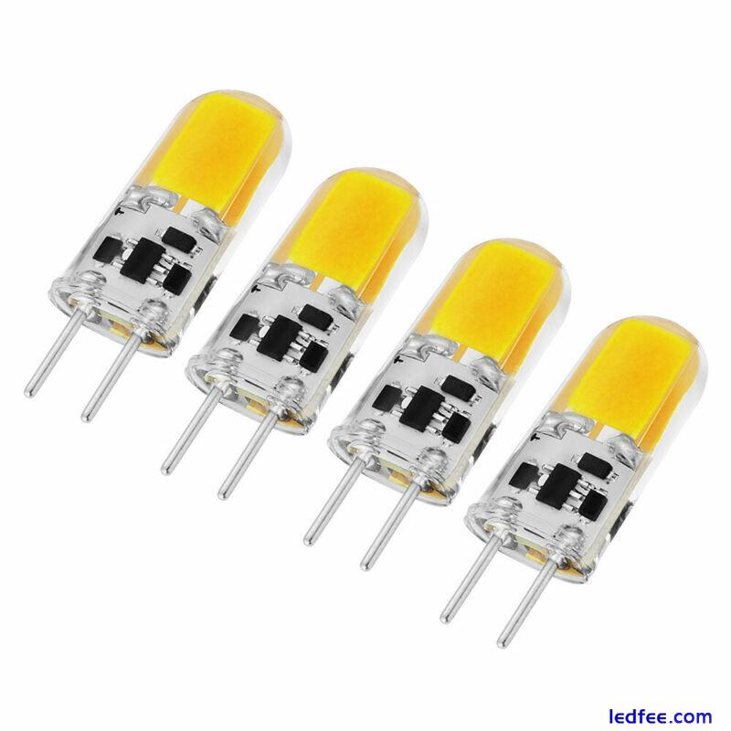 4er GY6.35 LED 5W COB Glühbirne  Dimmbar Stiftsockel Warmweiß  AC DC12V 1 