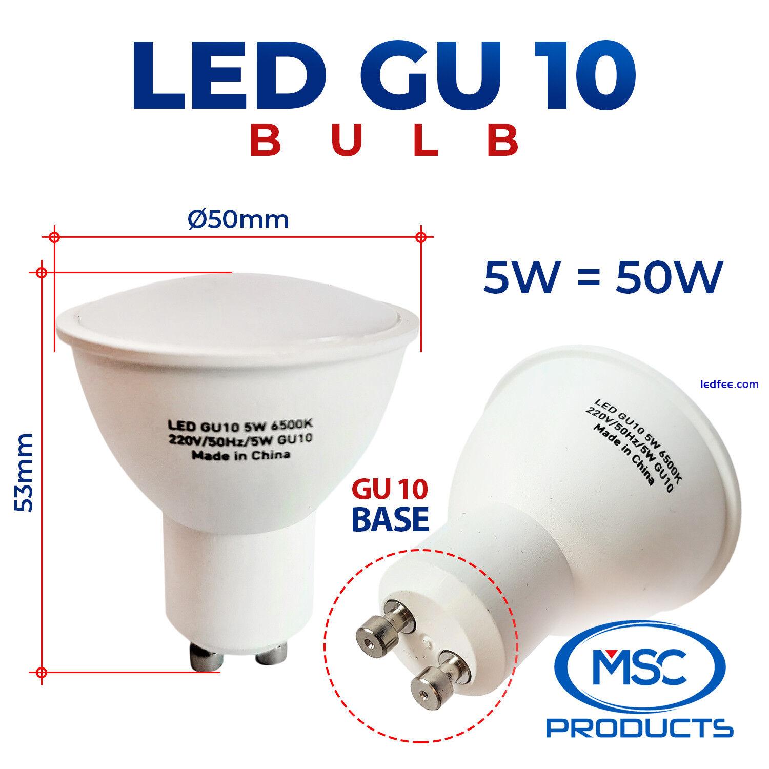 GU10 LED Bulbs 5/10/20 X 5W Spotlight Lamps Warm Cool Day White Down lights 240V 5 