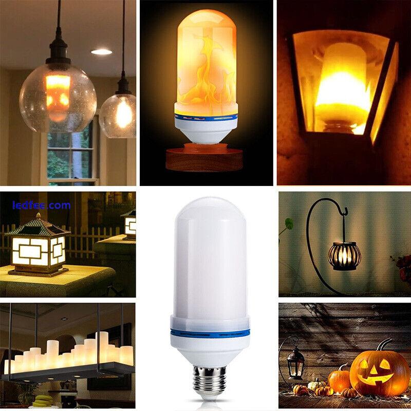 LED E27 360° Flame Flickering Effect Light Bulb Decorative Holiday Lamp 1 