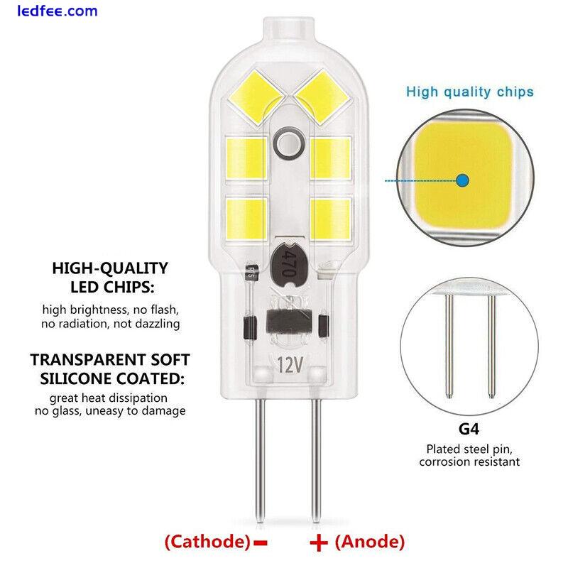 LED G4 Capsule Light Bulb 2W 20W 1-12x Corn Lamp 12V Replace Eco Halogen Bulbs 2 