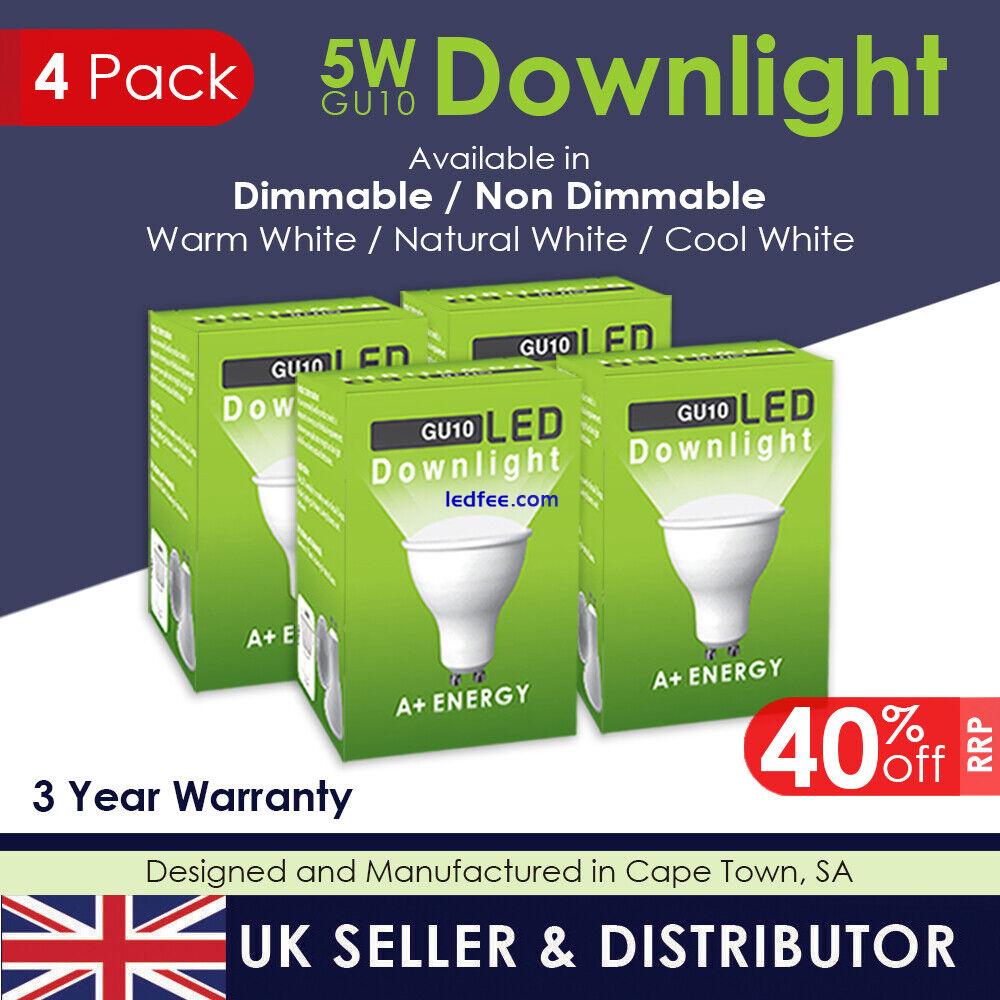 5W LED GU10 Dimmable & Standard Downlight Spotlights Lamps Bulbs Warm Cool A+++ 2 