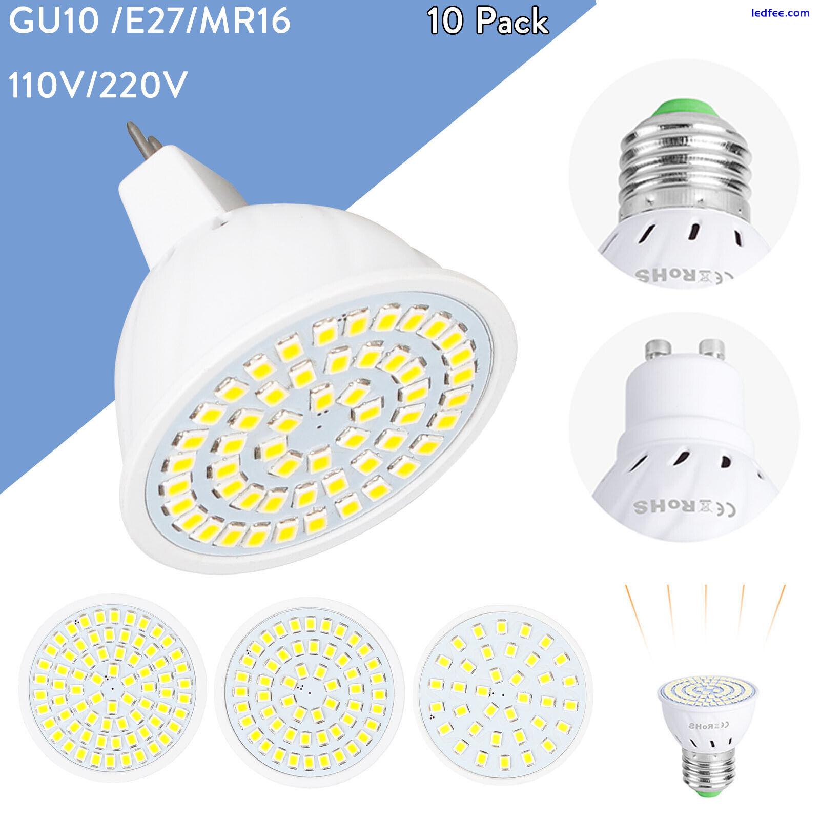 1X 6X 10X GU10 MR16 E27 4W 6W 8W LED Spotlight Bulb SMD Replace 25W Halogen Lamp 0 