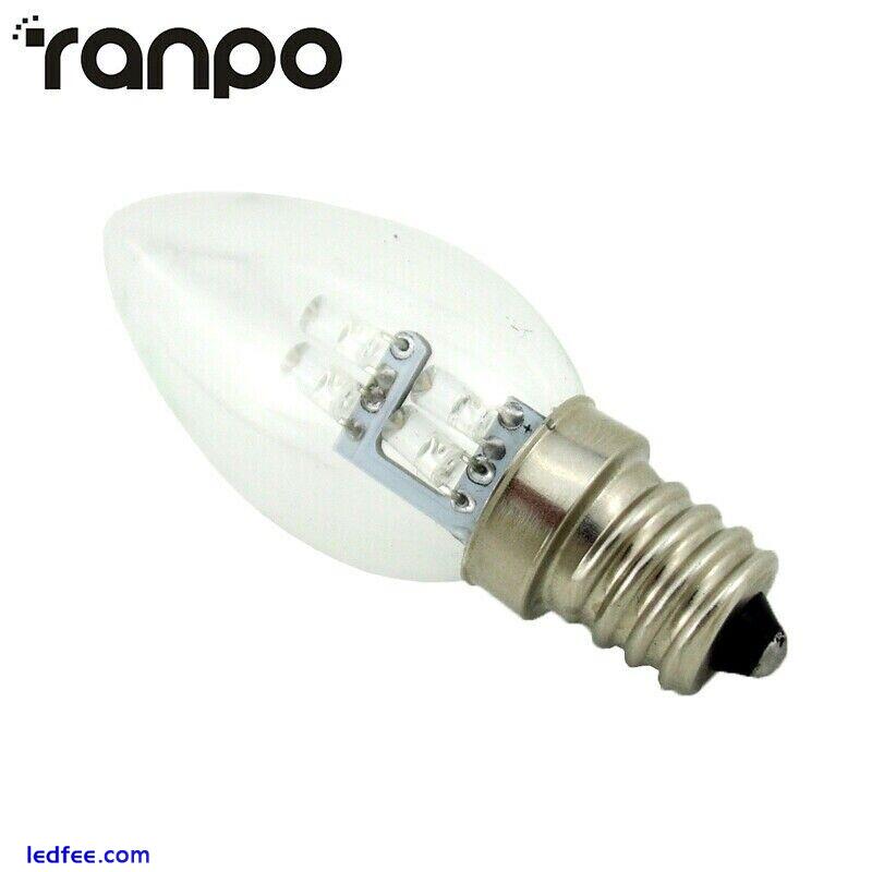 Ranpo E12 4 LEDs Candle Light Chandelier Lamp Bulb Equivalent 10W Incandescent 4 