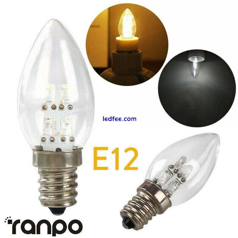 Ranpo E12 4 LEDs Candle Light Chandelier Lamp Bulb Equivalent 10W Incandescent 0 