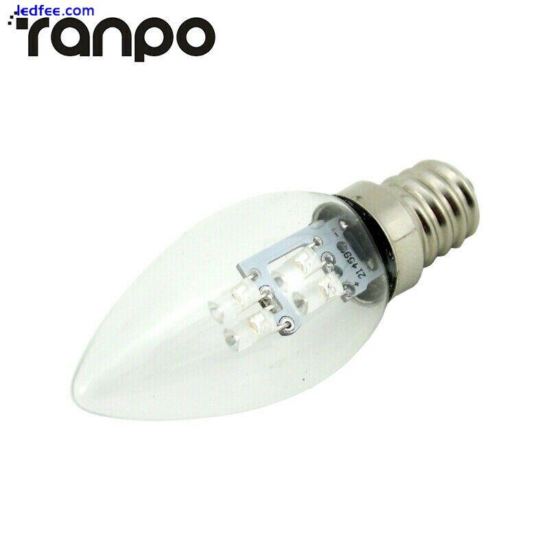 Ranpo E12 4 LEDs Candle Light Chandelier Lamp Bulb Equivalent 10W Incandescent 2 
