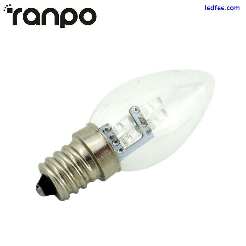 Ranpo E12 4 LEDs Candle Light Chandelier Lamp Bulb Equivalent 10W Incandescent 5 