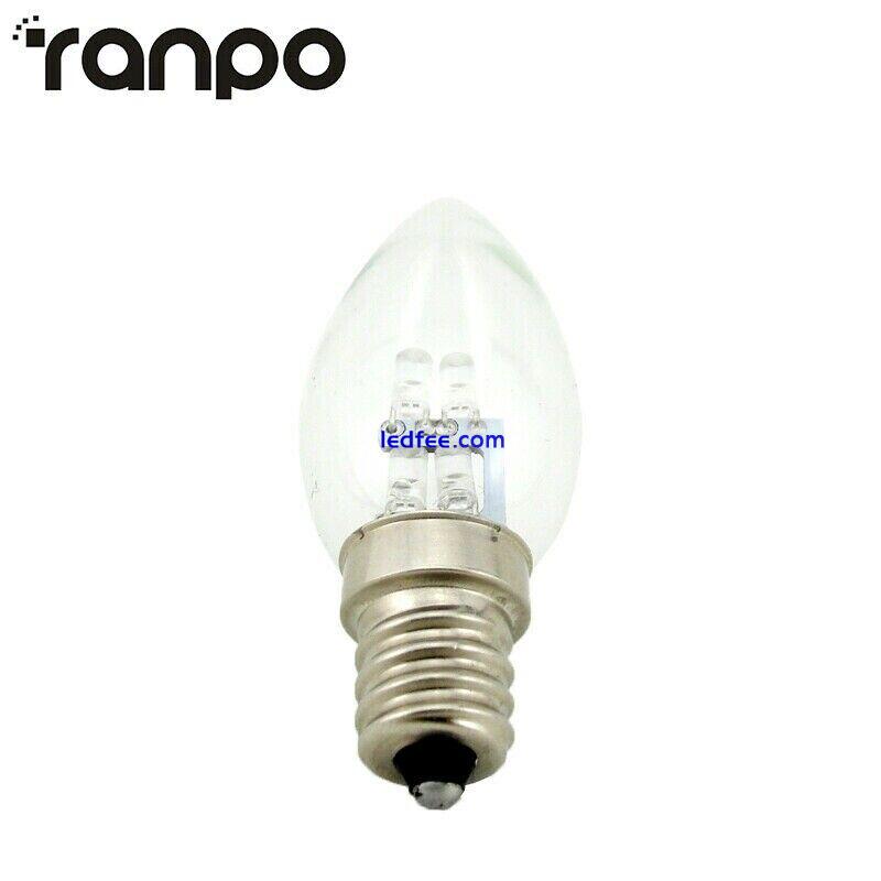 Ranpo E12 4 LEDs Candle Light Chandelier Lamp Bulb Equivalent 10W Incandescent 3 