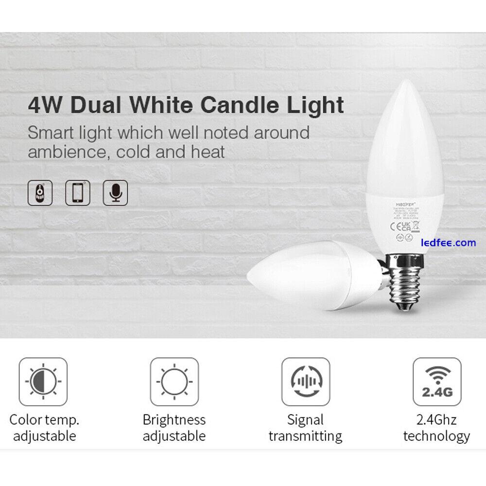 MiLight MIBOXER 2.4G GU10 E14 E27 CCT RGB+CCT Smart Led Bulb Lamp light remote 1 