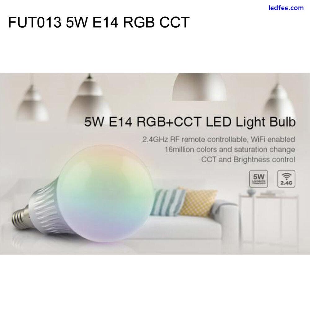 MiLight MIBOXER 2.4G GU10 E14 E27 CCT RGB+CCT Smart Led Bulb Lamp light remote 4 