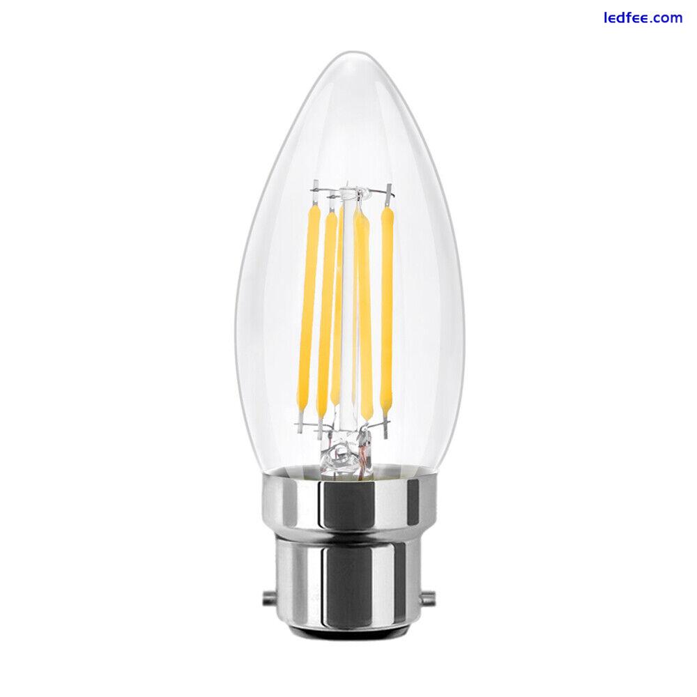 Vintage Filament LED Bulb Dimmable Clear Amber Glass Decorative Industrial Light 3 