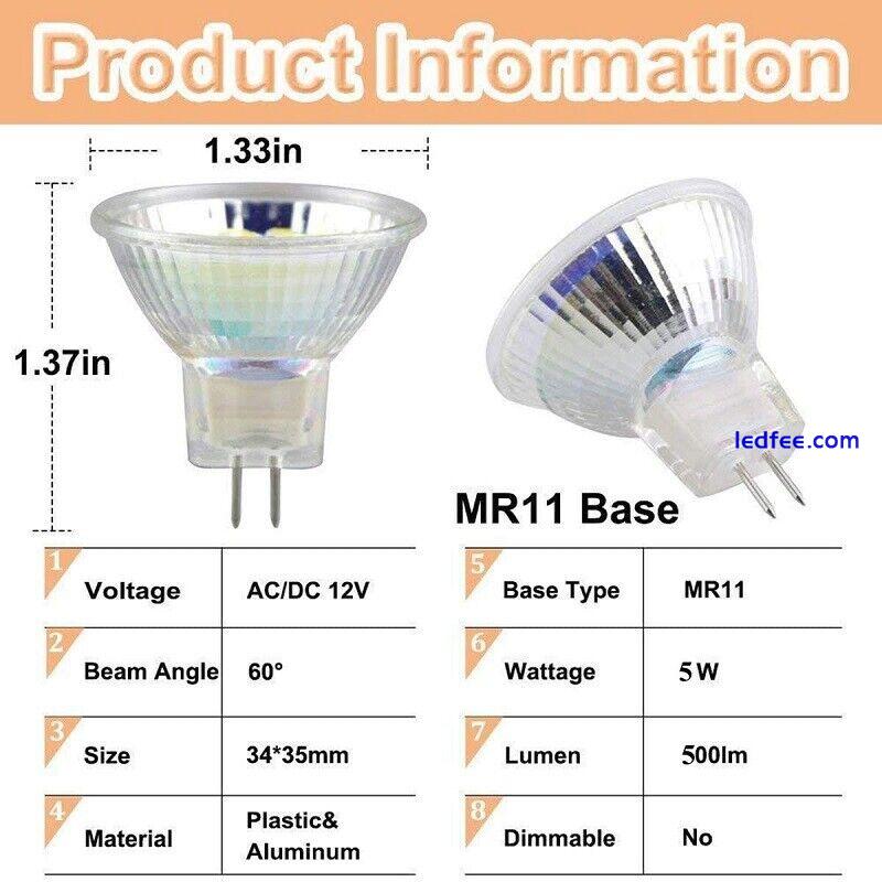 1~20PCS 3W/5W MR11 LED Spotlight 12/18LEDs SMD2835 AC 12V/DC 12V Home Light Bulb 3 