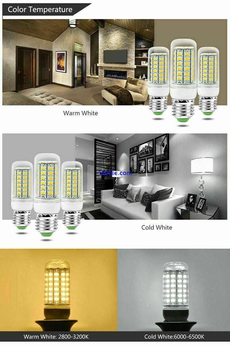 1Pcs 10Pcs LED Corn Light Bulbs E14 E27 ES B22 BC G9 GU10 5730 SMD 7W 25W Lamp 1 