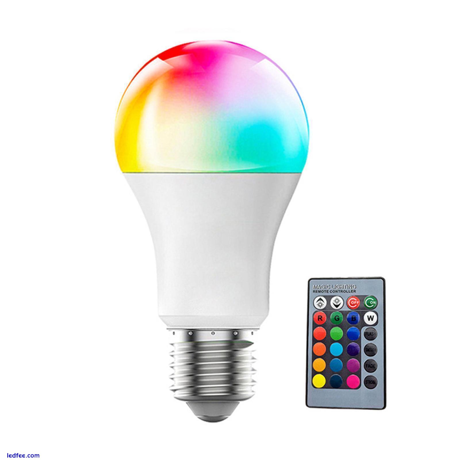 RGB Bulb LED Light 16Colour Changing Remote Control DIY Screw E27 Lamp I2J7 1 