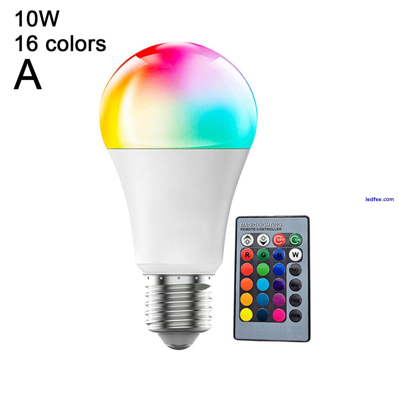 RGB Bulb LED Light 16Colour Changing Remote Control DIY Screw E27 Lamp I2J7 3 