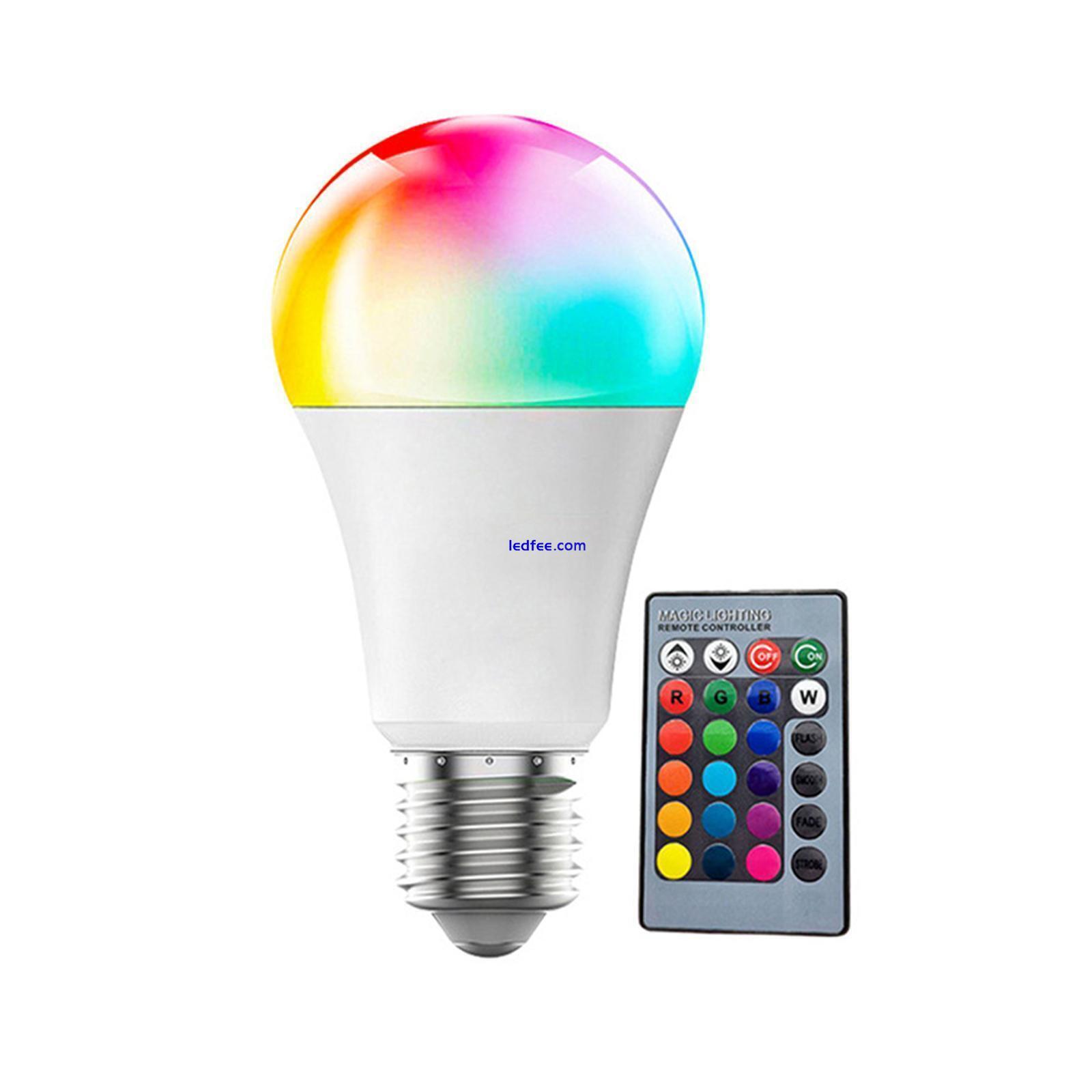 RGB Bulb LED Light 16Colour Changing Remote Control DIY Screw E27 Lamp I2J7 0 