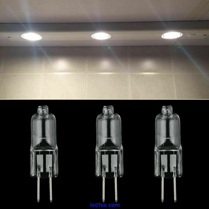 10X 12V G4 10W Halogen Capsule LED Light Bulb Replace Bulbs Lamps AC 2Pin UK 2 