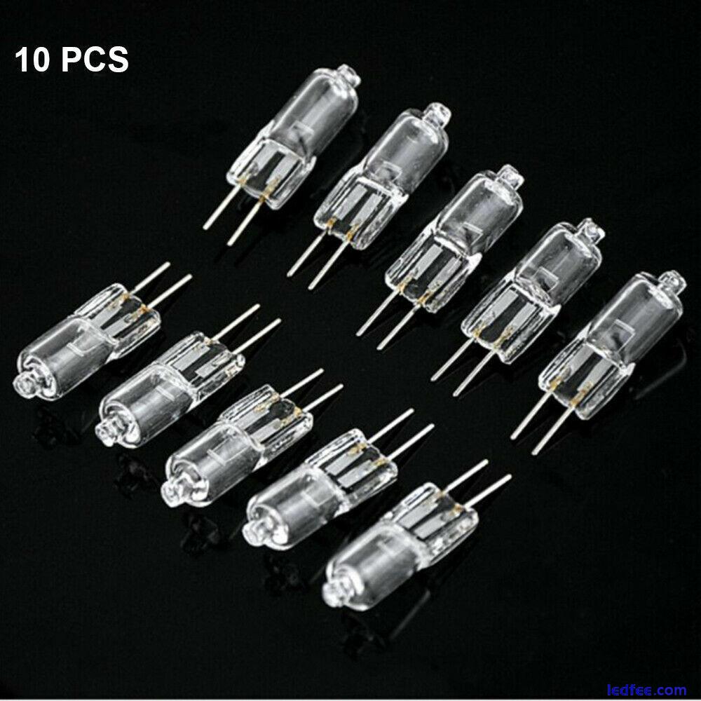 10X 12V G4 10W Halogen Capsule LED Light Bulb Replace Bulbs Lamps AC 2Pin UK 3 